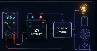 Step 4: Digital Multimeter Testing 12.6V Output and Powering Essential Devices